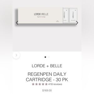 Lorde + Belle RegenPen Daily Cartridge - 30 PK (30 day supply)